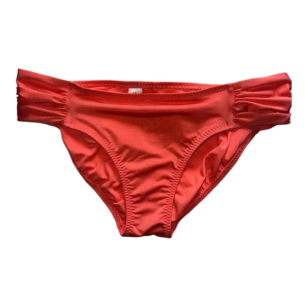 Athleta Coral Bikini Top Small Bottom Medium NWOT